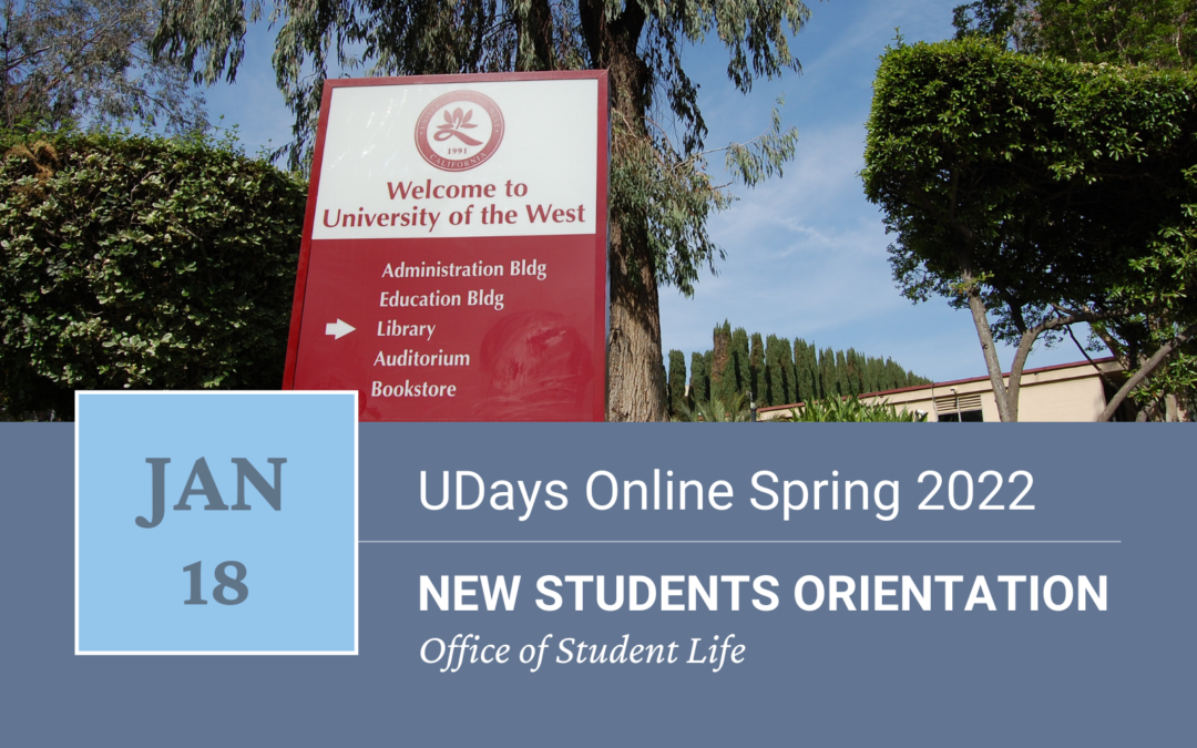 Spring 2022 UDays Online Welcoming Event